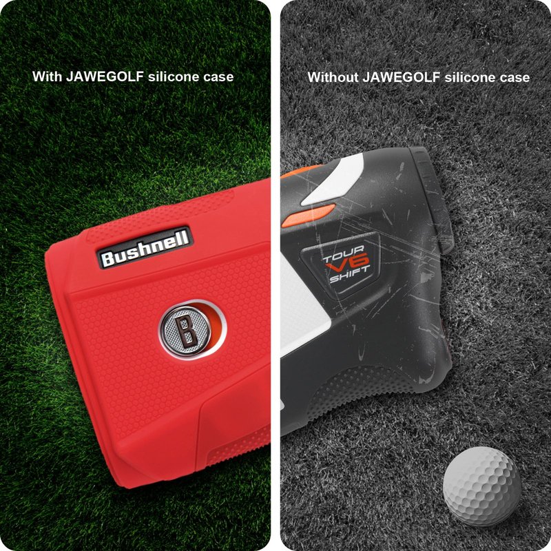 JAWEGOLF Silicone Case Compatible with Bushnell V6 and Bushnell V6 Shift Golf Rangefinder (Red)