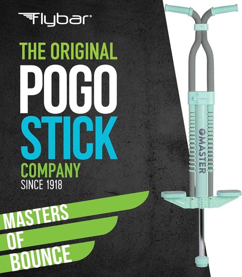 Flybar Master Pogo Stick - Easy Grip Handles for Kids 9+ | Active Outdoor Exercise Toy, 80-160 lbs