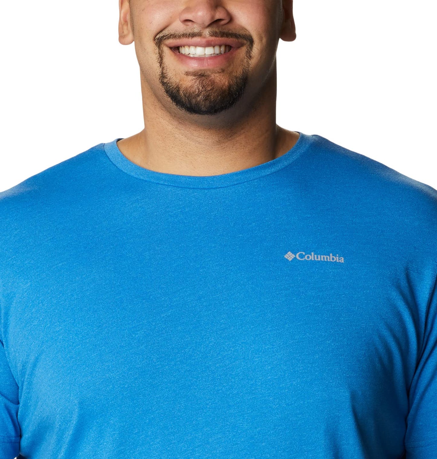 Columbia Men's Thistletown Hills Short Sleeve, Bright Indigo Heather, 6X Big