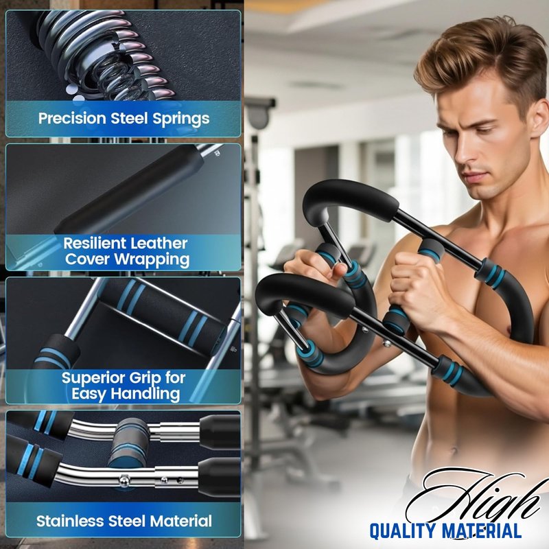Zentro Cart Twister Arm Trainer for Men & Women(40- 130 lb), 3 Adjustable Arm and Chest Trainer, Chest Exercise Workout | Home Gym Calisthenics Equipment for Full Body.
