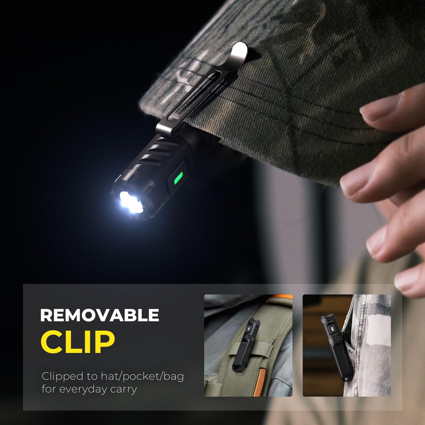 HOKOILN Keychain Flashlight, Mini Flashlight
