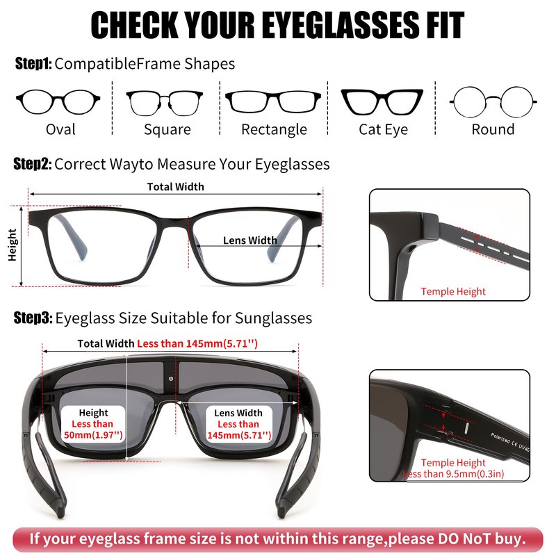 FEISEDY Polarized Fit Over Glasses Sunglasses for Men Women, Sports Wrap Around for Driving Cycling Fishing B0315