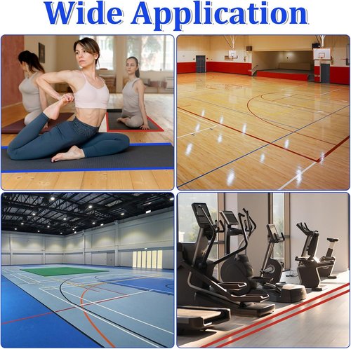 Floor Marking Tape - 5 Rolls, 1 Inch x 72 Yards | Durable Court Tape for Gym & Classroom Use