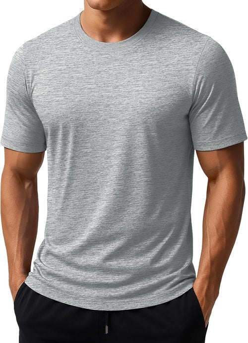 MAGCOMSEN Men's Athletic Workout Shirts - UPF 50+ Sun Protection & Cooling Dry Fit Tops | Perfect for Running & Gym