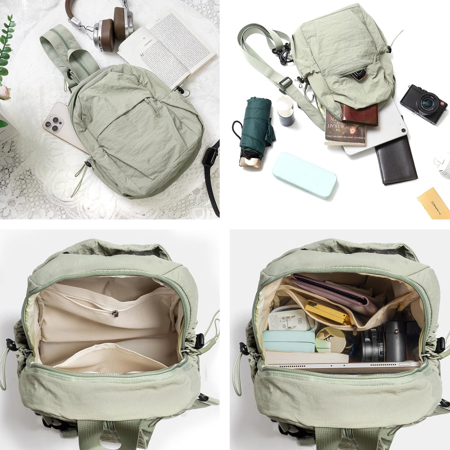 Skiennix Unisex Crossbody Messenger Bag - Durable Sling Backpack for Hiking | Small Size