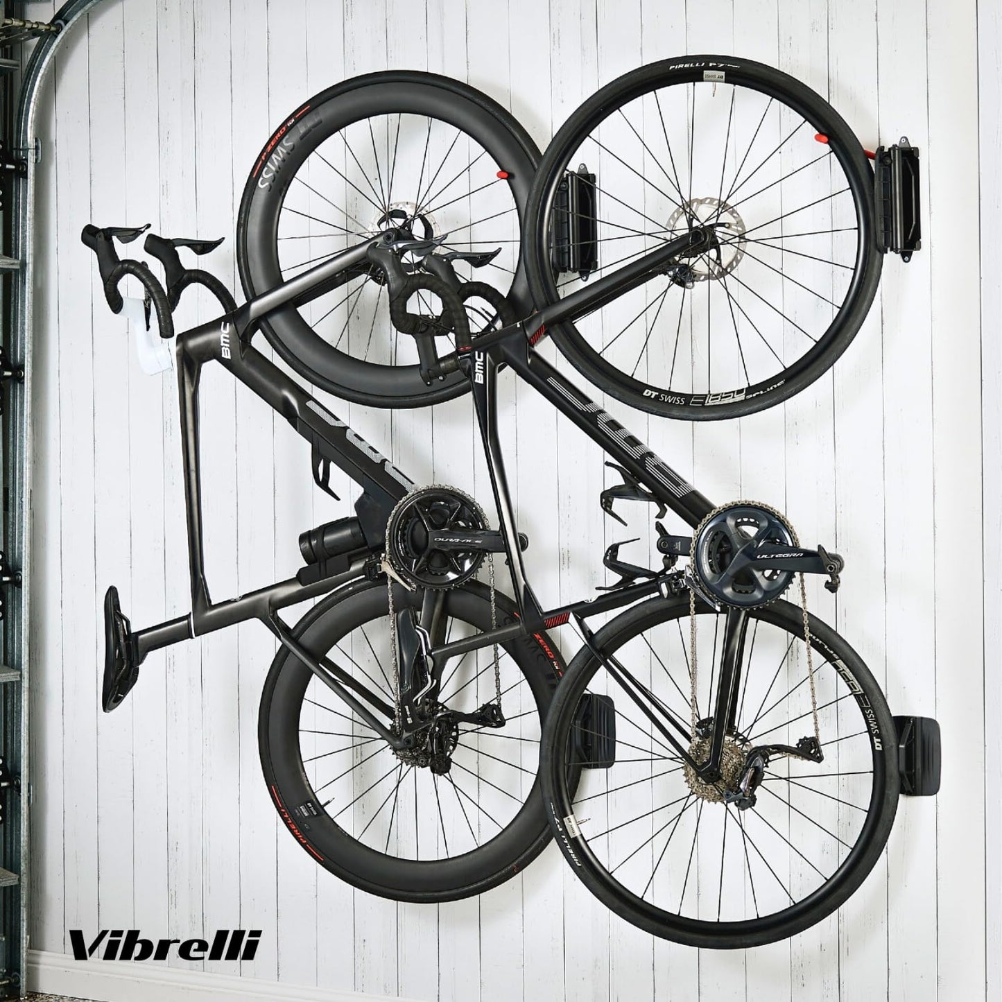 Vibrelli Swivel Bike Wall Mount - Bike Hanger - Vertical Bike Rack - Bike Hangers for Garage - MTB Mountain Bike Wall Mount Bike Rack - Bicycle Storage Rack for Garage - 2 PACK, VBH-02