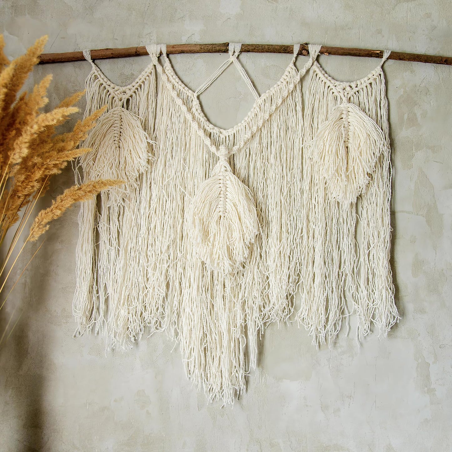 Natural White Cotton Rope 4/5 inch x 10 ft,Tug of War Rope,Twisted Cotton Ropes for DIY Crafts Decoration,Swing,Tug of War,Pet Toys