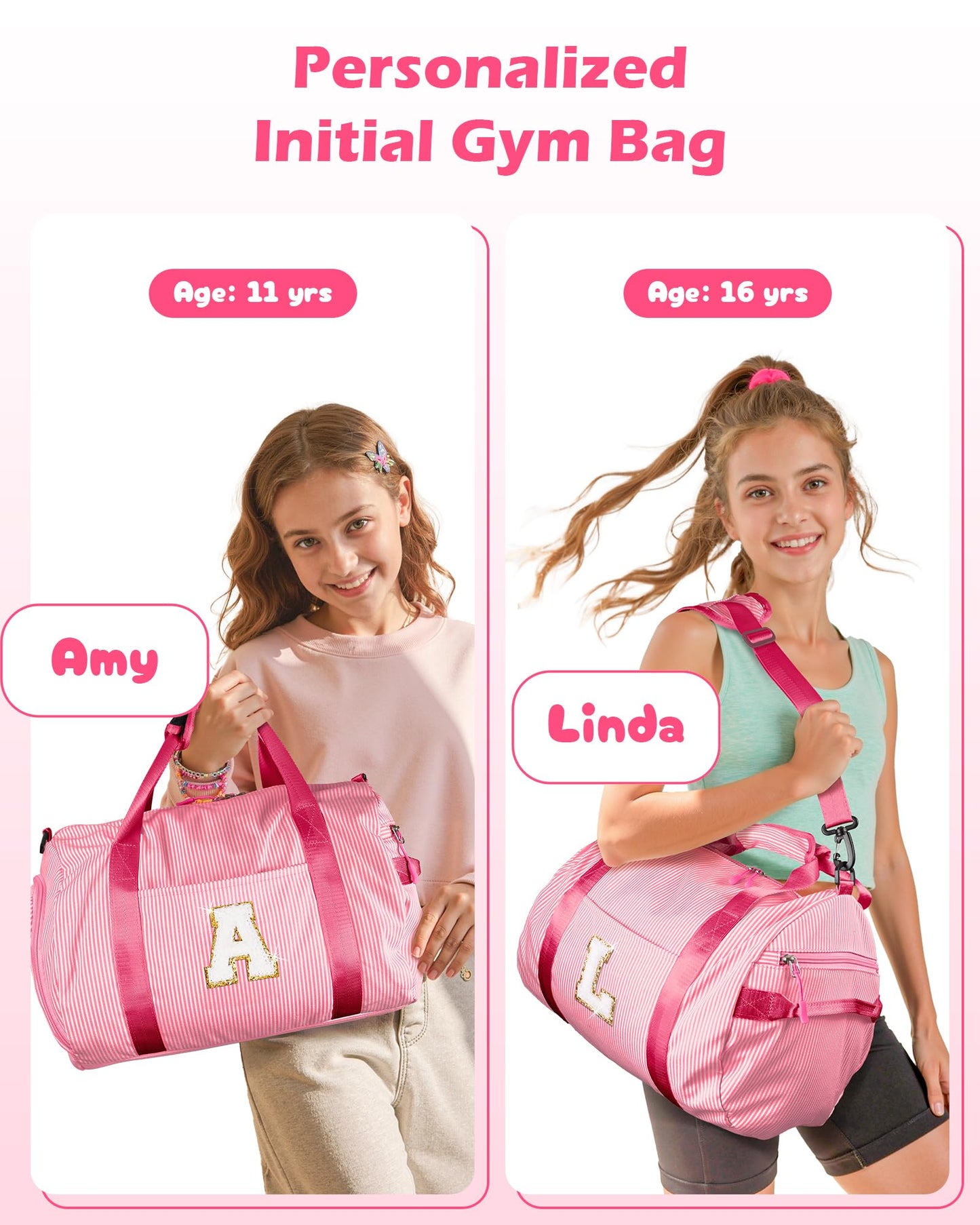 Vogewood Gift for 5 6 7 8 9 Year Old Girl, Girls Travel Duffle Bag Kids