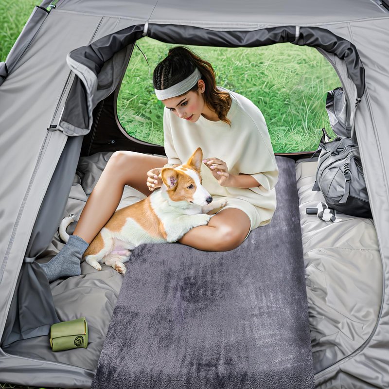 Memory Foam Camping Mattress pad,3 Inch Thick Floor Sleeping Mat Pad with Waterproof and Non-Slip Bottom, Portable Roll Up Mattress for Sleepover Guest,Tent SUV Cot Mattress Car Camping Foldable