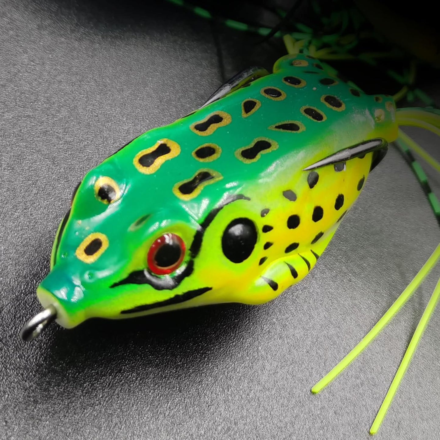 Skiennix Frog Lures - 5pcs Topwater Crankbait Set | 5.5CM Soft Bait for Bass & Snakehead Fishing