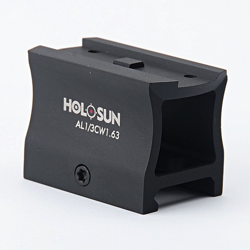 HOLOSUN T1 Compatible Mount, Lower 1/3 Co-Witness, 1.63" Height from Picatinny Surface
