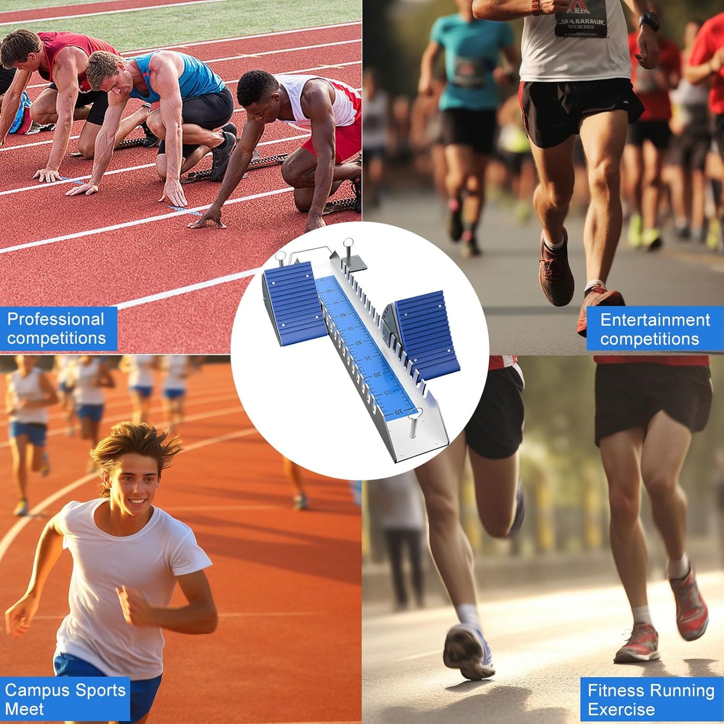 Multi-Function Sprinter Pedals by [Brand Name] - Adjustable 6 Angle Aluminum Track & Field Equipment