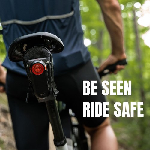 KOM Cycling Saddle Bag Clip Mount for Garmin Varia Mount Tail Light Models Including RearVue 820, RTL515, RTL510, RVR315, Magene L508 Featuring 3D Printed Construction - Garmin Varia Saddle Bag Mount