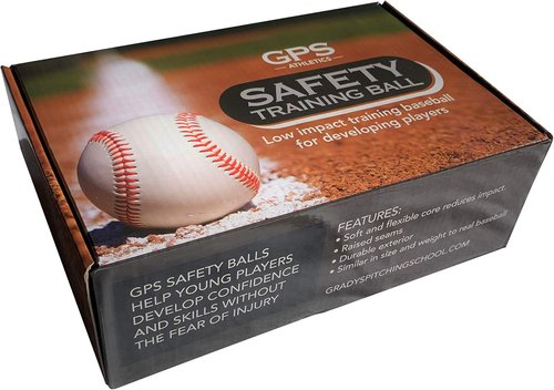 GPS Athletics Soft Practice Baseballs - Low Impact Safety Training for Kids | Durable 6 Pack with Raised Seams