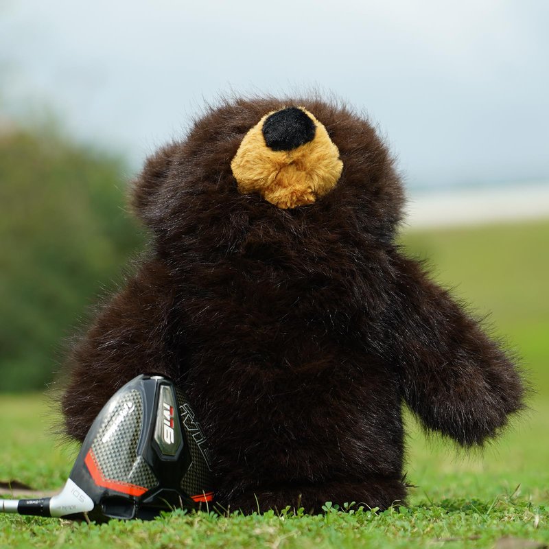 RVRAYS Animal Zoo Golf Driver Headcover Premium Plush Novelty Driver Headcovers Funny Golf Club Covers Protection Men's Golf Gear Driver Headcover for Men and Women Brown Bear