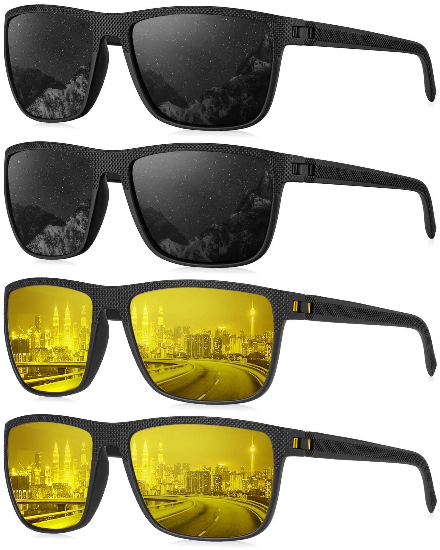 KALIYADI Mens Sun-Glasses Polarized Sunglasses-Men: Classic Sunglasses with Ultraviolet Protection for Driving Fishing Golf