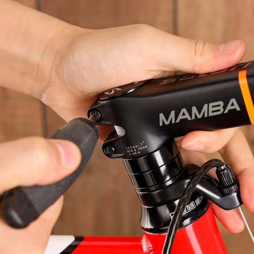 Satori Mamba Bicycle Stem -7 Degree Professional Level 3D Forged Alloy Road Mountain Bike Lightweight Handlebar Stem 31.8mm Clamp - Compatible with 1-1/8" Fork Steerer Tube - Length 100mm