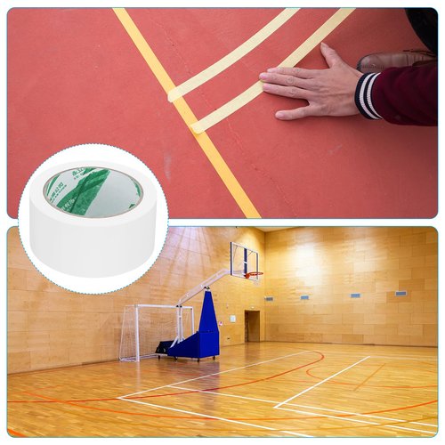 PATIKIL Pickleball Court Tape 2 in x 66ft, 4Pcs Pickleball Court Marking Kit for Indoor/Outdoor Tennis Volleyball Badminton Court, White