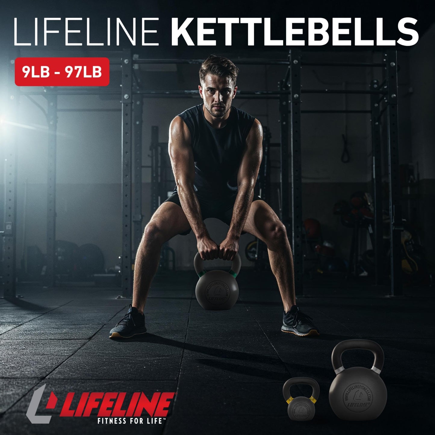 Lifeline Strength Training Kettlebell Weight for Home Gym, 16Kg Kettlebell