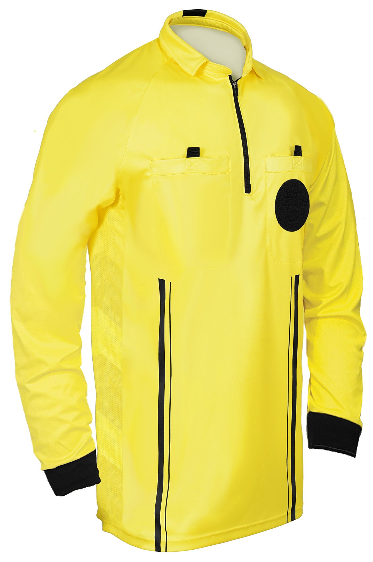 New! 2018 Soccer Referee Jersey Full Sleeve (2018 Yellow, Adult Large)