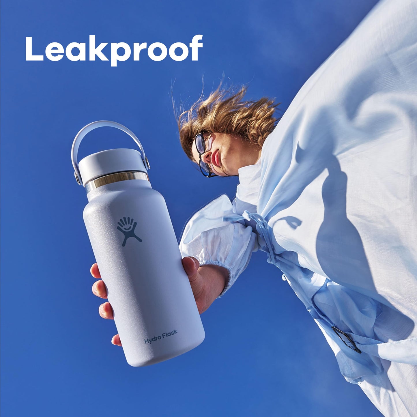 Hydro Flask Water Bottle - Insulated Stainless Steel - Wide Mouth Flex Lid, Non Spill, Leakproof and Refillable in 40 Oz Tonal Trillium
