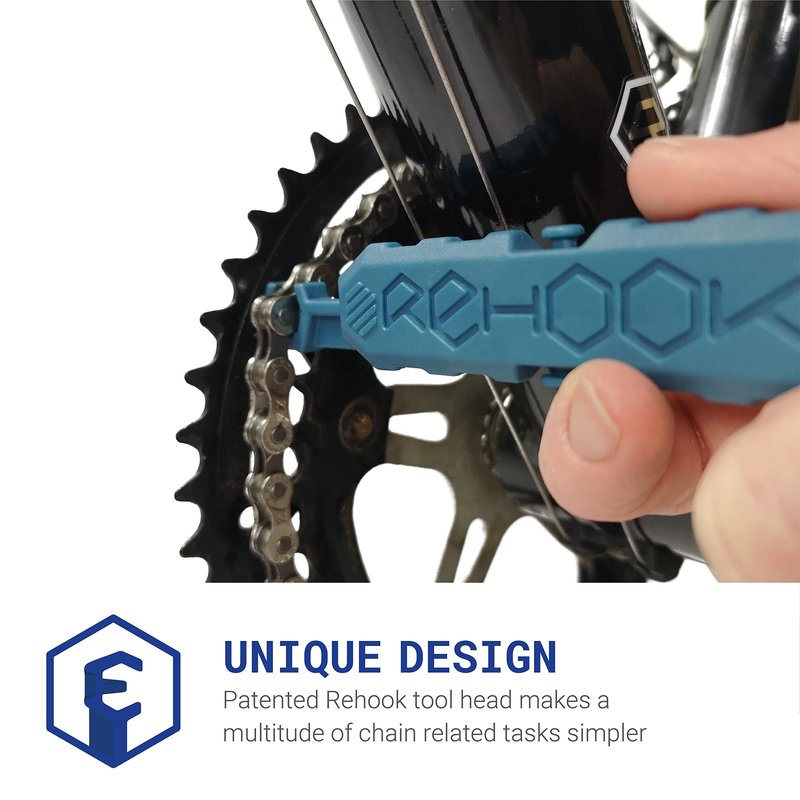 Rehook Colour - Get Your Chain Back on Your Bike in 3 Seconds. Without The Mess - Perfect Xmas Stocking Filler Blue