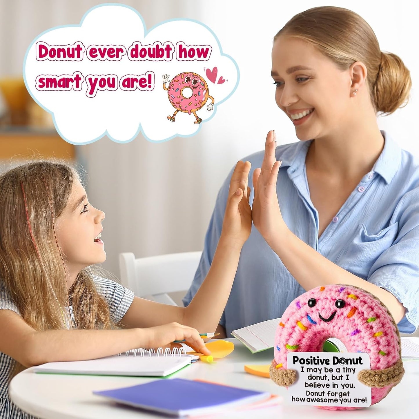 Skiennix Graduation Inspirational Gifts - Motivational Crochet Donut for Women | Perfect College Grad Gift