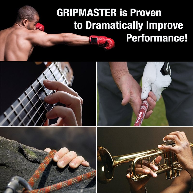 Prohands Gripmaster Hand Exerciser, Finger Exerciser (Hand Grip Strengthener), Spring-Loaded, Finger-Piston System, Isolate and Exercise Each Finger, (7 lb Medium Tension, Red-Gripmaster)