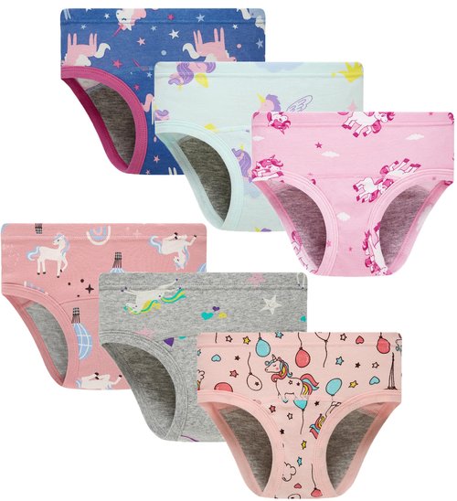 Boboking Toddler Kids Training Underwear Baby Girls Cotton Soft Briefs 4T