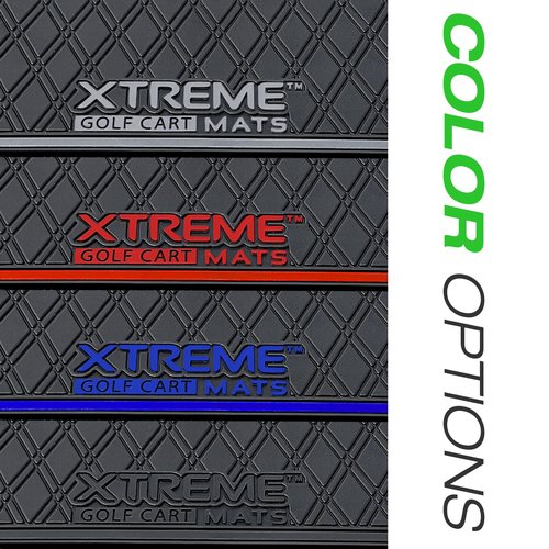 Xtreme Mats Bag Well Mat Rubber Liner Insert Protects Plastic Surfaces from Scuffs for Golf Carts - Compatible with Yamaha DR2 Drive2 EFI QuieTech - All Black