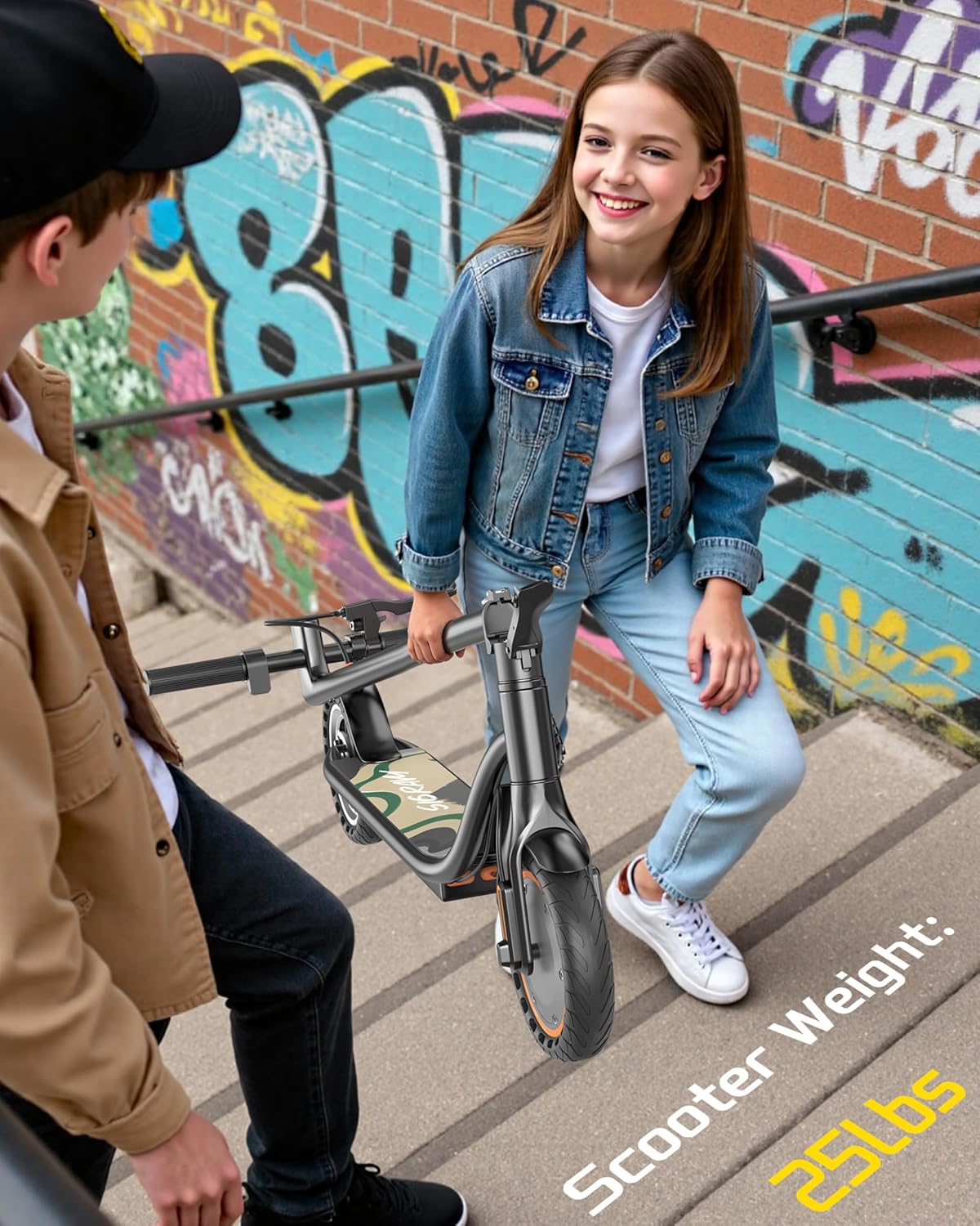Sigravy Electric Scooter - Foldable Commuter E-Scooter with 500W Motor, 19 MPH, 21 Miles Range, Dual Suspension