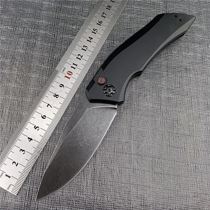 3.3'' 9Cr13MoV Steel Blade T6 Aviation Aluminum Handles Button Opening Speed Safe Assisted Outdoor Survival Knife EDC Hunting Tool Folding Pocket Knife with Clip