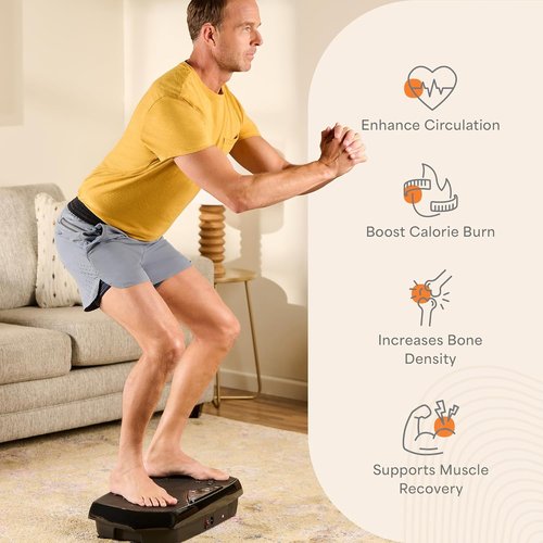 Lifepro Vibration Plate Exercise Machine - Full Body Vibration Platform for Muscle Toning & Recovery | Ideal for Beginners