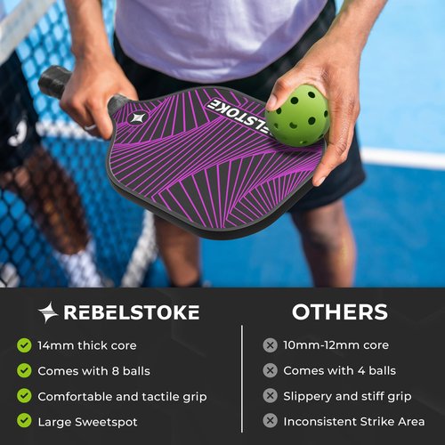 Complete Pickleball Set of 4 with Bag, Pickle Ball Paddle Set of 4, Designed in The USA, Pickleball Racket for Adults Comfort Grip, Indoor Outdoor Pickle Ball Kit, Pickleball Paddles 4 Pack