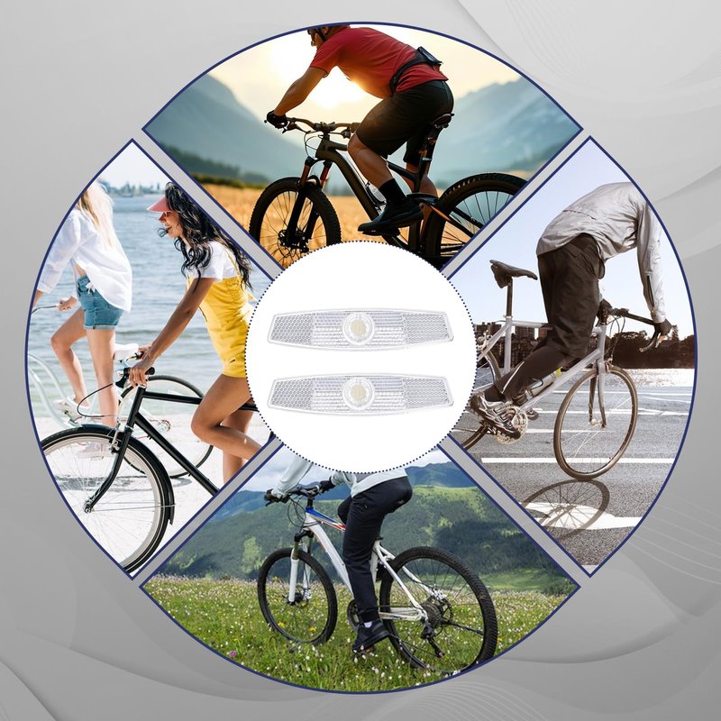 simarro 4PCS Bike Wheel Spoke Reflectors, Bicycle Reflectors for Night Riding Safety Warning Spoke Reflector for Mountain Bikes and Road Bikes