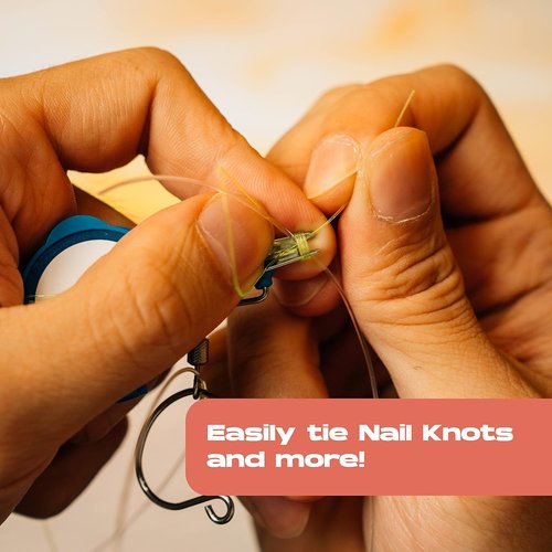HOOK-EZE Fishing Knot Tying Tool - Effortlessly Tie Fishing Knots | Protect from Fish Hooks | Ideal for Beginners