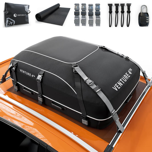 VENTURE 4TH Rooftop Cargo Carrier - 21 Cu Ft, Soft-Shell, Waterproof