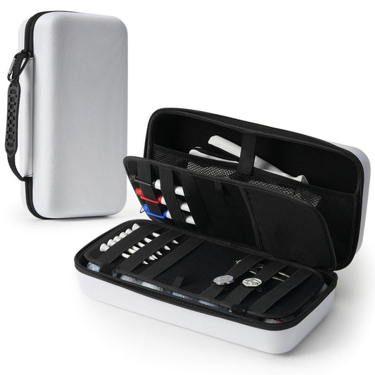 Golf Glove Case with Portable Glove Shaper, Removable Accessories Hard Case Bag for Phone, Tees, Divot Tools & Ball Marker, Repair Tools, and Golf Essentials, Gifts for Men & Women