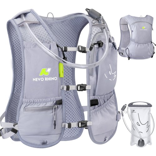 Running Vest with Water Bladder 1.5 Liter, Small Hydration Water Vest, Lightweight Hydration Pack Multi-Pocket 11x - for Hiking Race Trail Marathon for Women Men