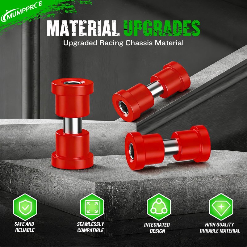 MUMPPRCE EZGO TXT Spring Bushing Kit, Golf Cart Rear Leaf Spring Polyurethane Bushing and Sleeves for EZGO TXT/Medalist (1994-up) & Club Car DS (1981-up), OEM# 70289-G02 70291-G01 14158-G1