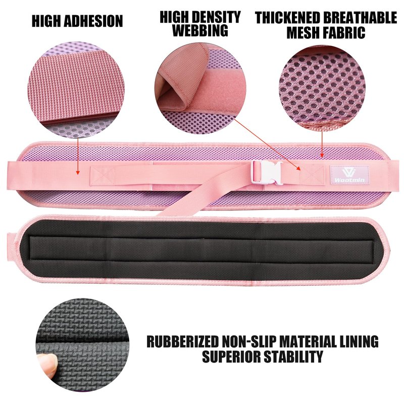 WOOTMIN Hip Thrust Belt,Thickened Slip-Resistant Padding, Glute Bridge Weight Belt for Home and Gym,Comfortable Glute Workout Equipment for Women, Hip Thrust Band, Strengthen Glutes & Hamstrings, Heavy Duty, Comfortable Slip Resistant