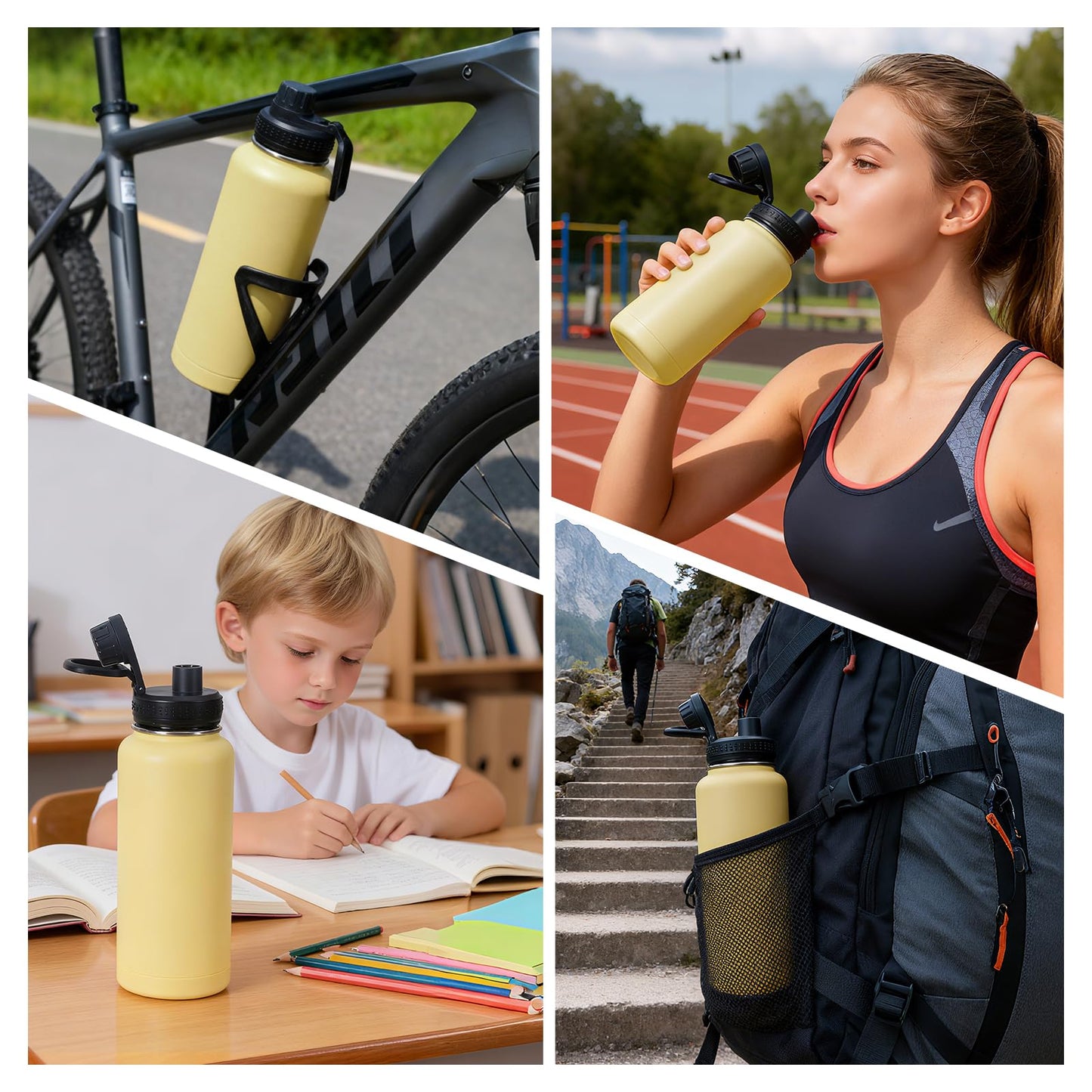 MEIJIAYOU Replacement Lid Compatible with Rtic Outback Bottle 32oz Only(Other Size Not Fit), Water Bottle Lid Fit for Rtic Outback 32 oz Spout Lid, 2PCS