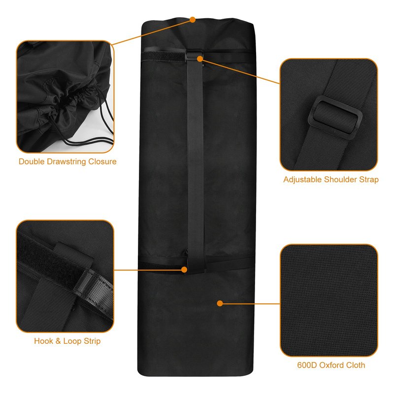 Cosmos Pickleball Net Storage Bag Pickle Ball Equipment Carry Bag Badminton Net Case Boundary Line Carrying Bag for Game Equipment Accessories Storage in Driveway Backyard (Mesh Net NOT Included)