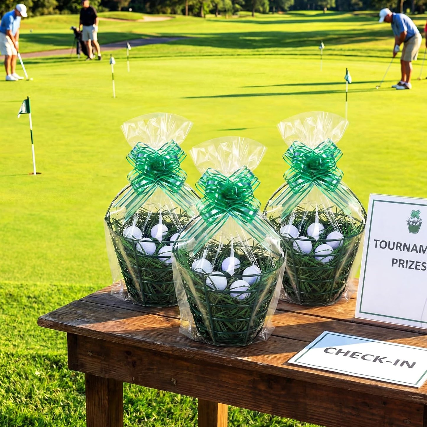 Skiennix Golf Gift Baskets - 22-Piece Set for Men | Metal Ball Baskets & Gift Bags for Golf Lovers
