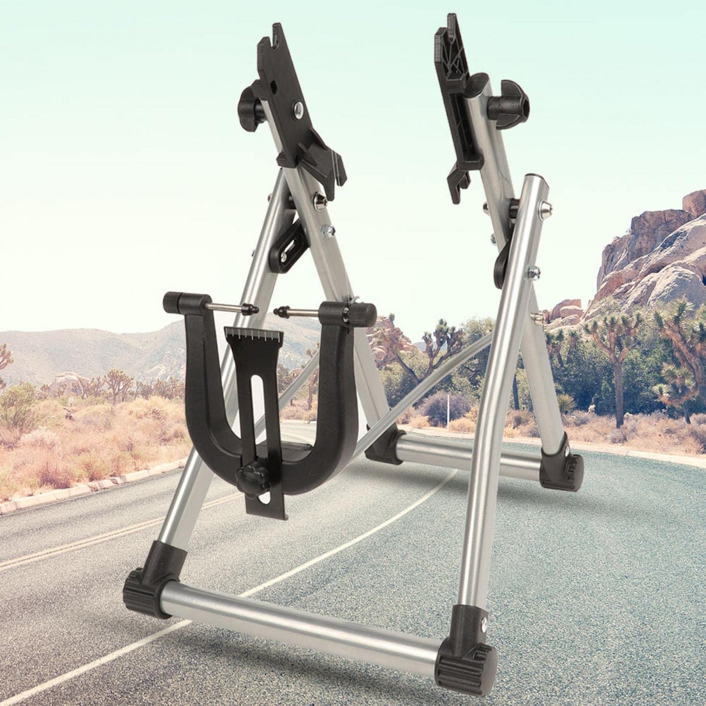 Bike Wheel Maintenance Bike Wheel Truing Stand,Foldable Wheel Truing Wheel Truing Stand,Sturdy for Road Bike Bike Tool Outdoor Cycling