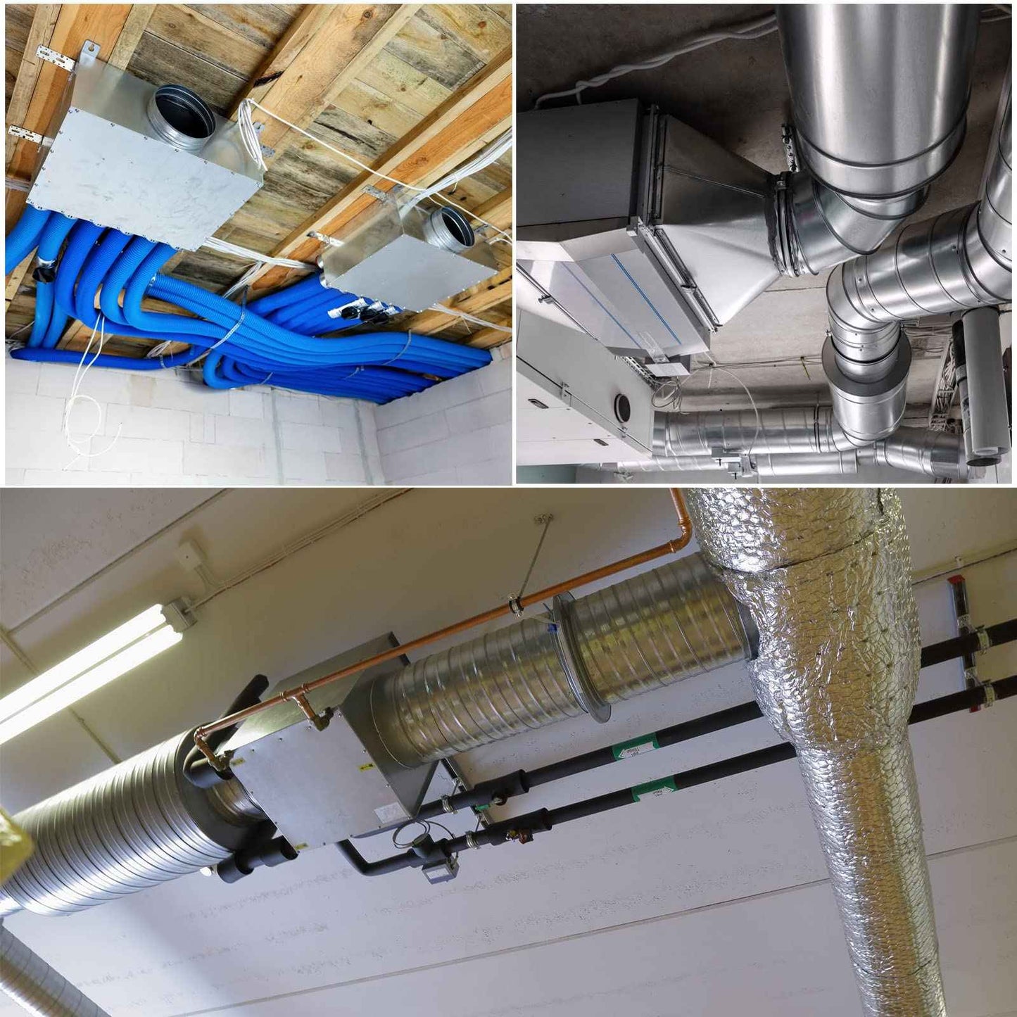 PATIKIL 8 Inch Duct Connector Flange, Metal Straight Pipe Flange Square to Round Interface Air Duct for Heating Cooling Ventilation HVAC System