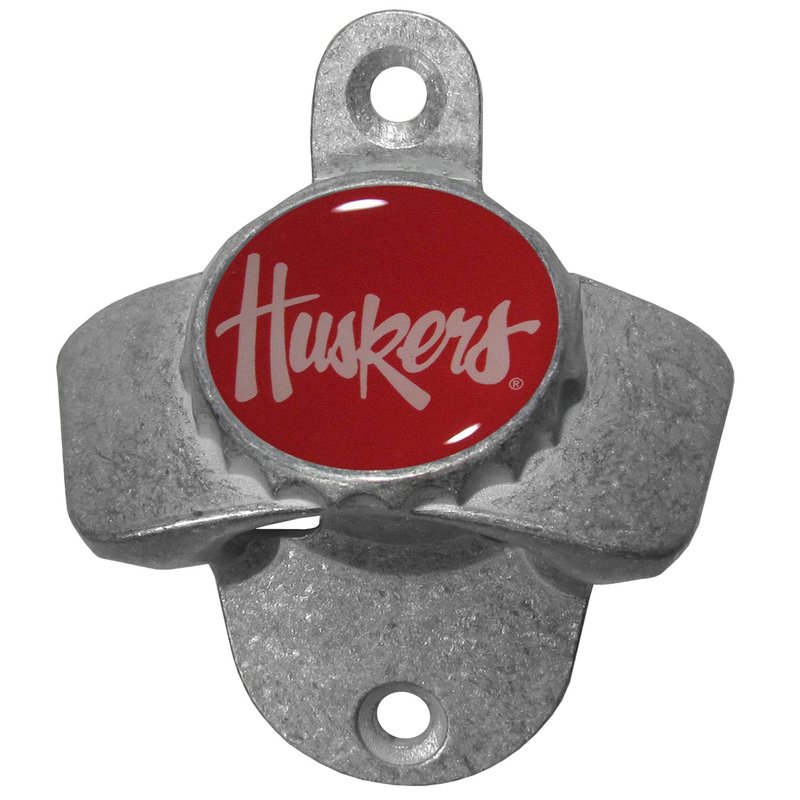 Siskiyou NCAA Nebraska Cornhuskers Wall Bottle Opener white