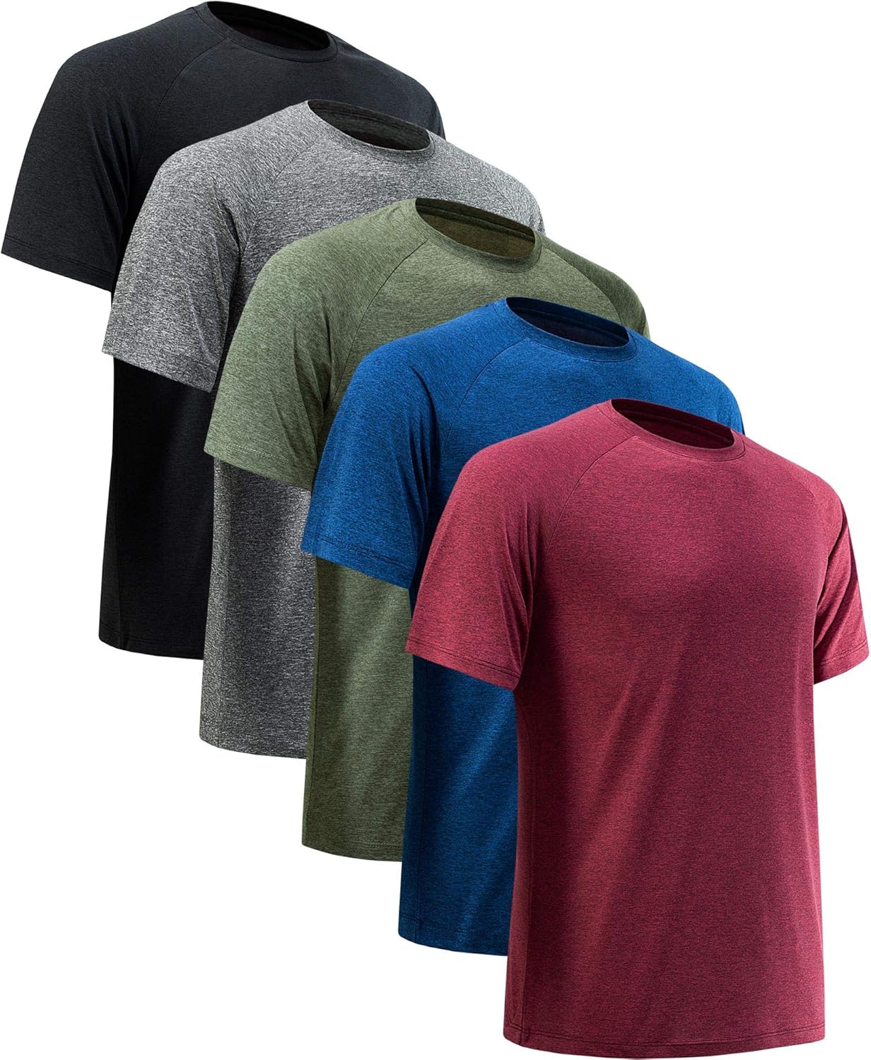 Skiennix Men's Workout Shirt - Short Sleeve Quick Dry Athletic T-Shirt | Moisture-Wicking Fabric