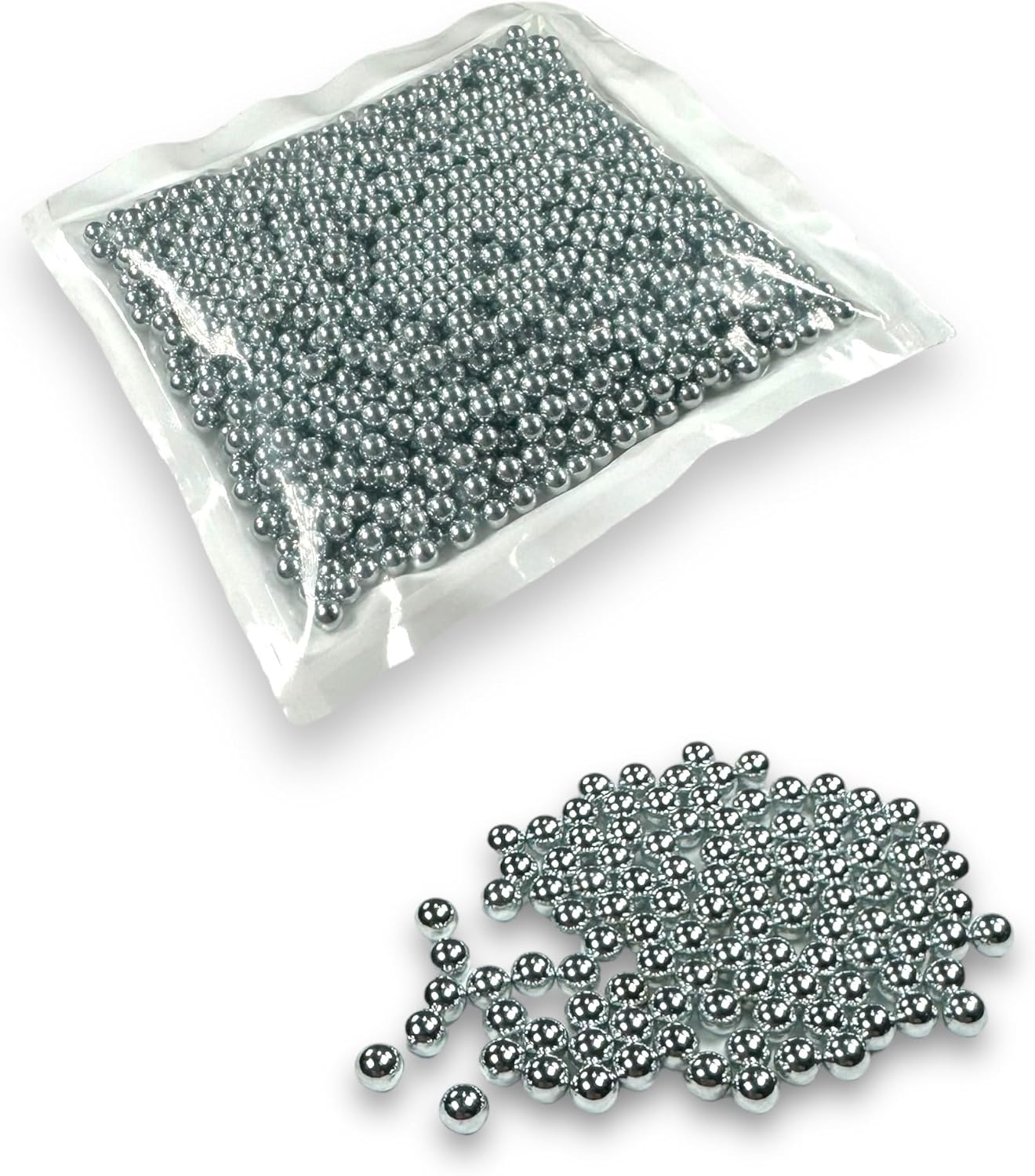 BC Precision | 1000 Ct Silver Zinc Plated Metal BBS - 4.5mm (.177 Cal) for Air Guns