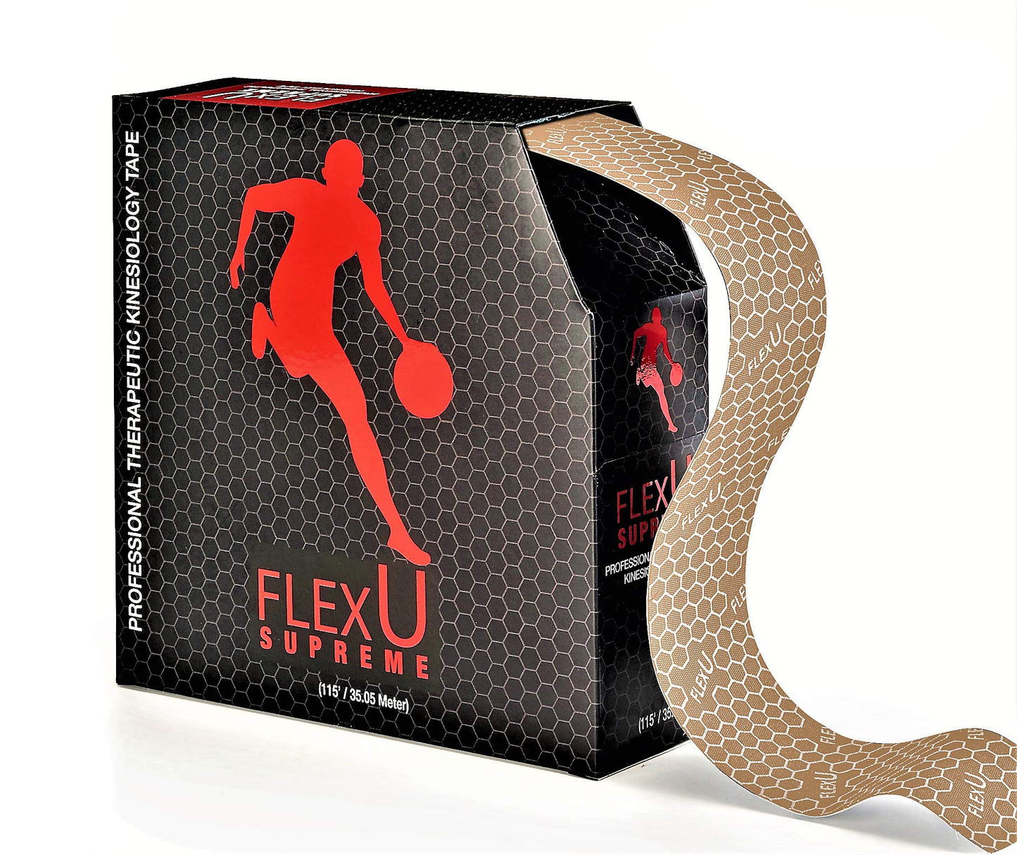 FlexU Kinesiology Tape Bulk Pack pre-Cut Black